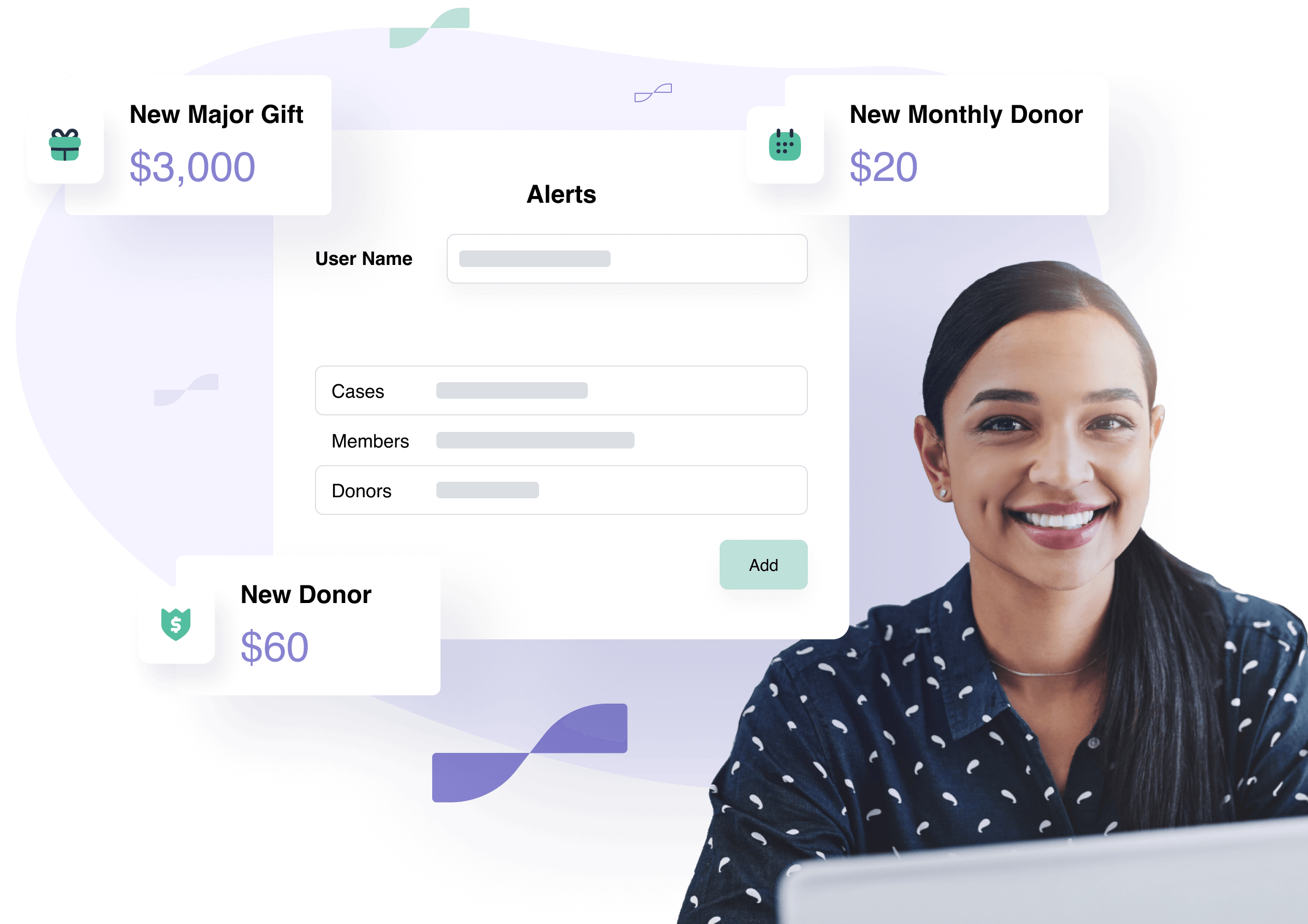 Donor Management Software Alerts
