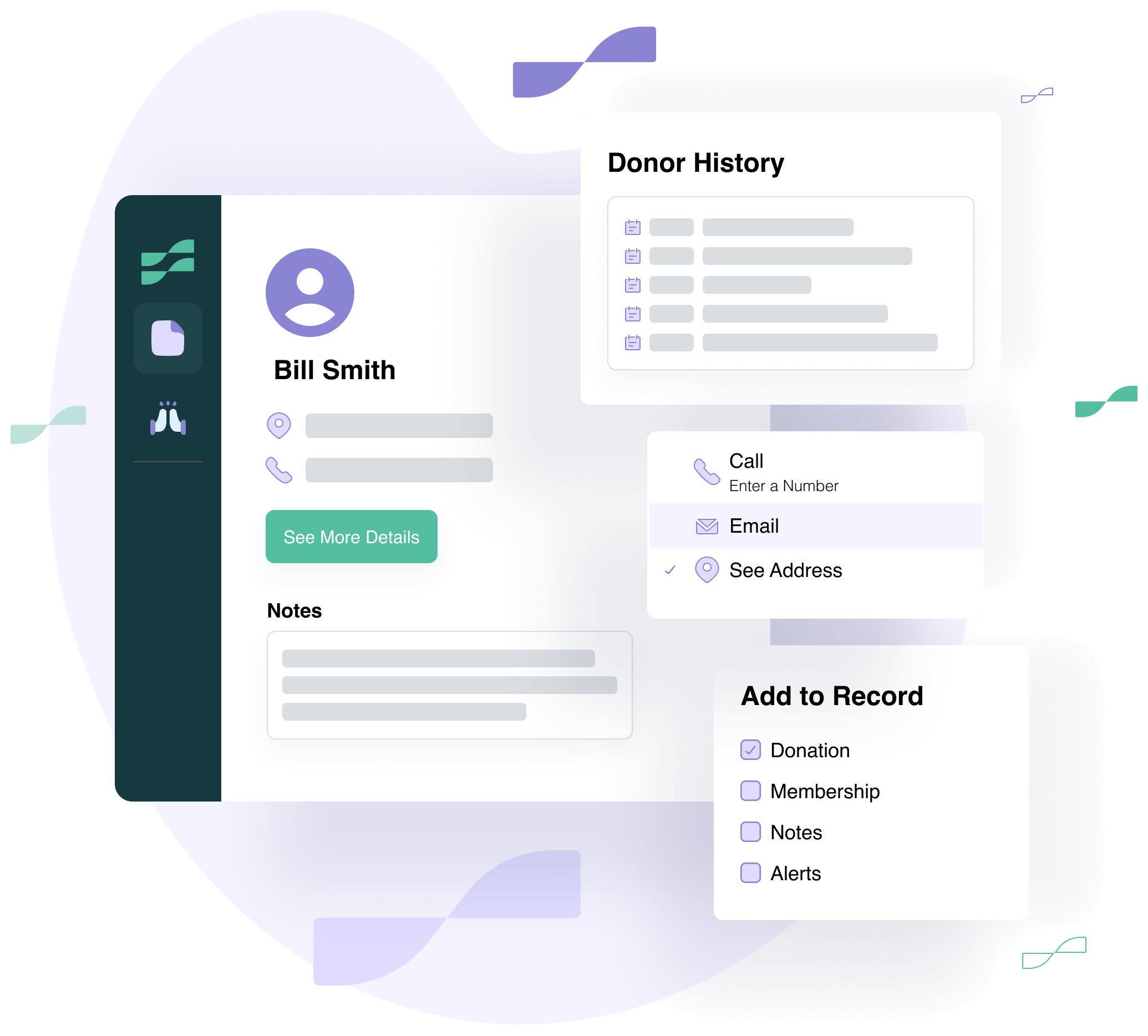 Donor Management Software Contacts