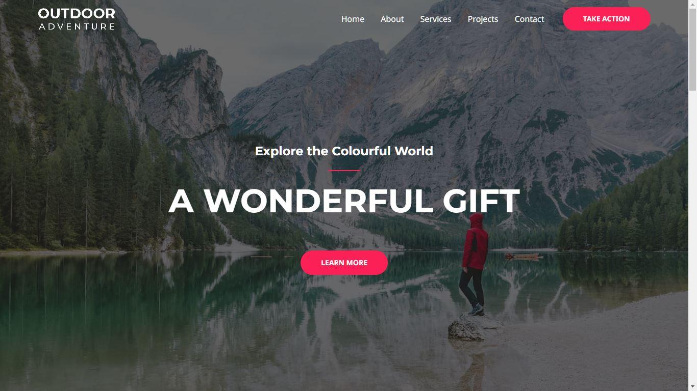 Nature and Environmental Appreciation nonprofit website template