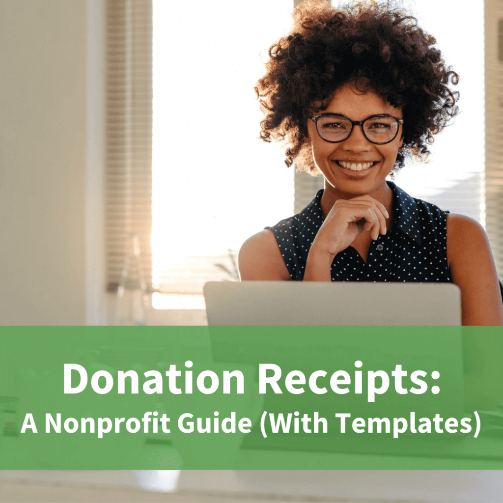 Nonprofit receipts templates