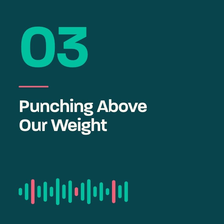 The Business of Helping episode 03 artwork: Punching Above Our Weight