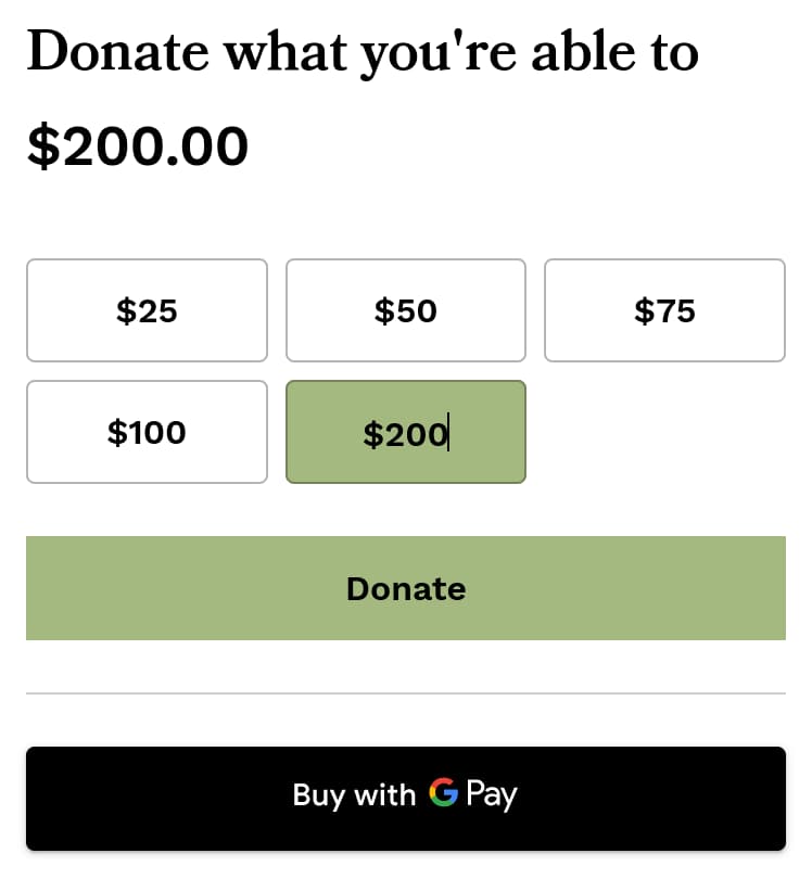 Square for nonprofits website