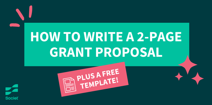 two page grant proposal