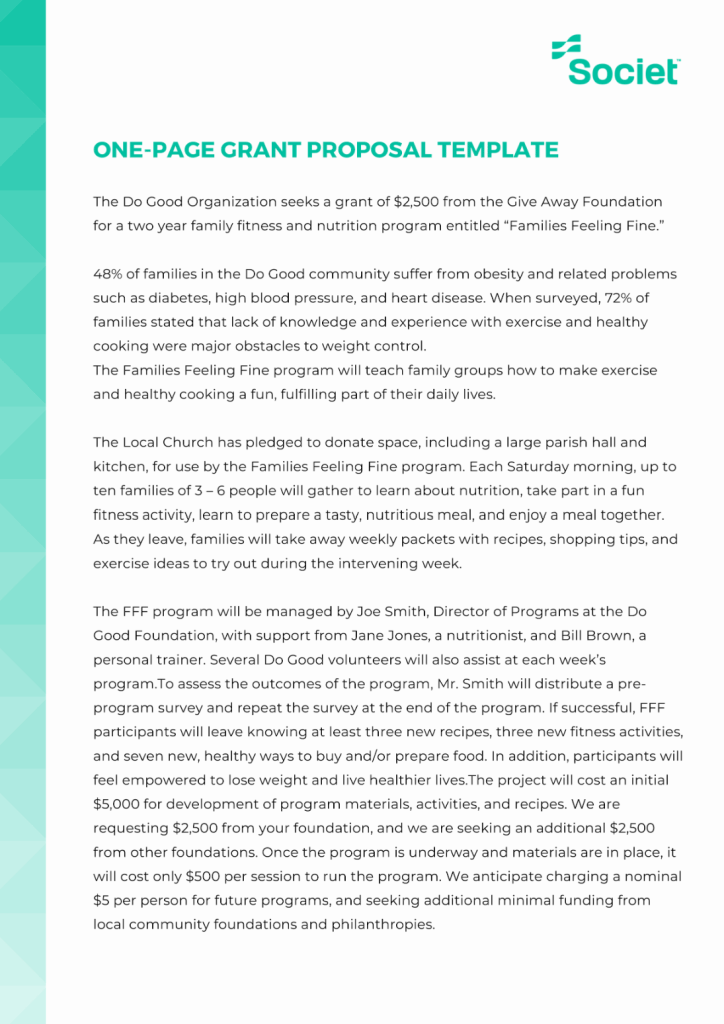 Grant Proposal Template