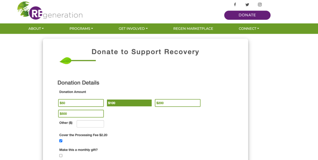 Nonprofit website design